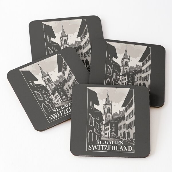 Item preview, A Vintage Travel Illustration of St. Gallen - Switzerland  designed and sold by GoodOldVintage.