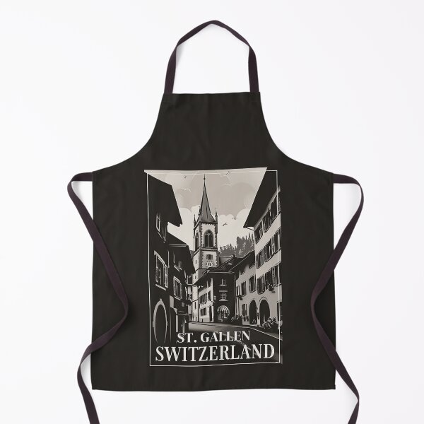 Item preview, A Vintage Travel Illustration of St. Gallen - Switzerland  designed and sold by GoodOldVintage.