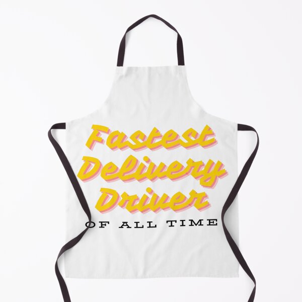 Item preview, Fastest delivery driver of all time - Yellow font designed and sold by GraphikKreative.