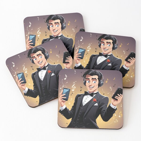 Item preview, Elegant man in tuxedo classical music designed and sold by Artbellachi.
