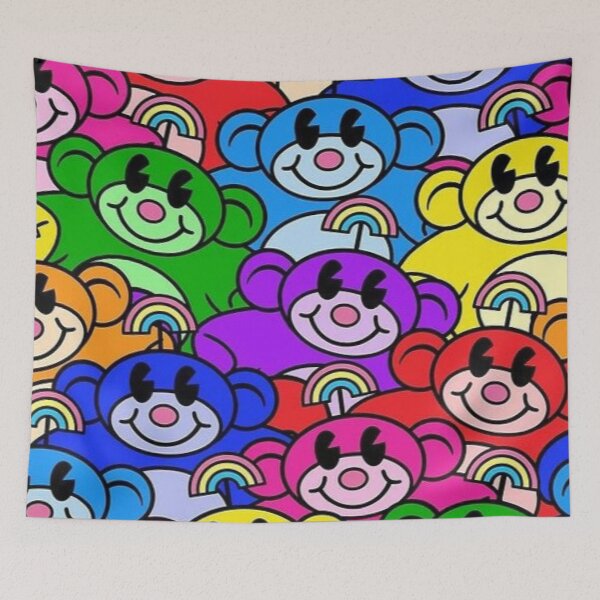 Item preview, Monkey rainbow pattern designed and sold by Madison Creates.