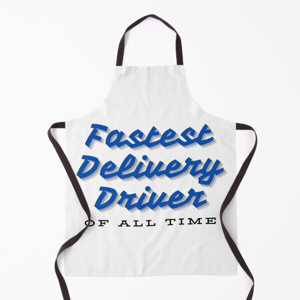 Item preview, Fastest delivery driver of all time - blue font designed and sold by GraphikKreative.