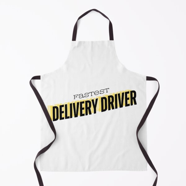 Item preview, Fastest delivery driver of all time - Yellow font 2 designed and sold by GraphikKreative.
