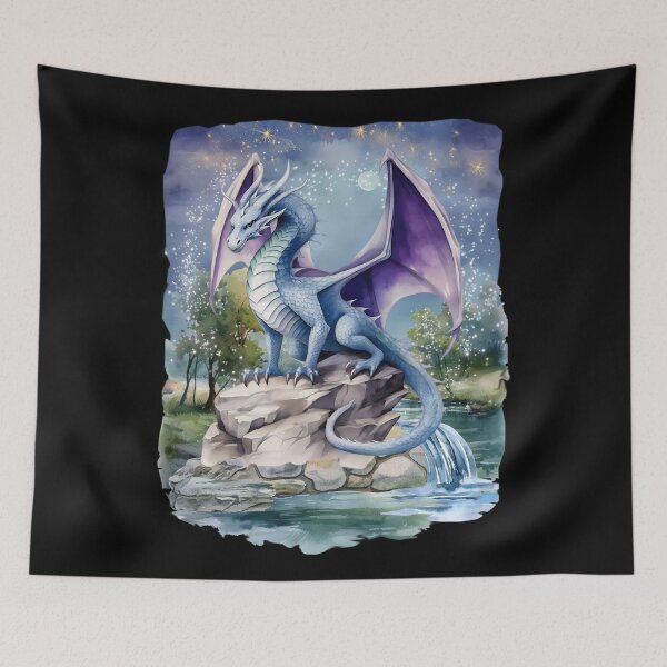 Item preview, Blue Purple Dragon designed and sold by Karen Wood.
