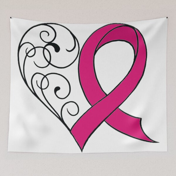 Item preview, Heart Breast Cancer Ribbon designed and sold by MatrixTattoo.