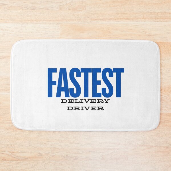 Item preview, Bold Fastest delivery driver of all time - Blue font 3 designed and sold by GraphikKreative.