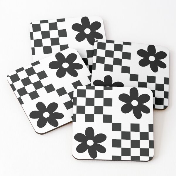 Item preview, Aesthetic Flower Checkered Print designed and sold by Fairyflair Co.
