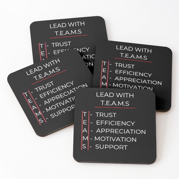Item preview, Lead With T.E.A.M.S - Motivational Theme designed and sold by signshirtz.