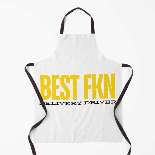 Item preview, Best Fkn delivery driver - Yellow font designed and sold by GraphikKreative.