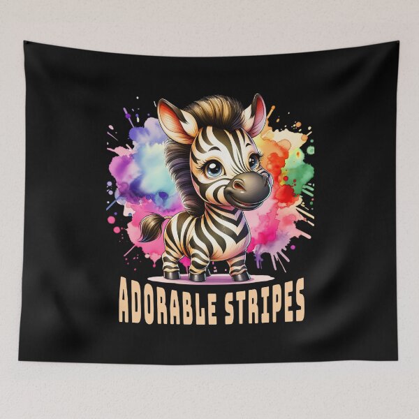 Item preview, Colorful Adorable Stripes Zebra designed and sold by Taans-Creation.