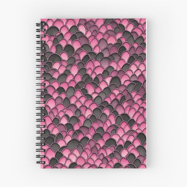 Item preview, Abstract Pink and Black Dragon Scales Pattern designed and sold by calibrit.