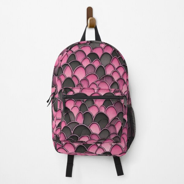 Item preview, Abstract Pink and Black Dragon Scales Pattern designed and sold by calibrit.