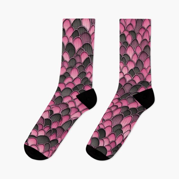 Item preview, Abstract Pink and Black Dragon Scales Pattern designed and sold by calibrit.