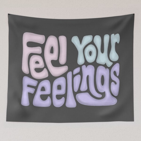 Item preview, Feel Your Feelings Word Art designed and sold by Unhinged Heather.