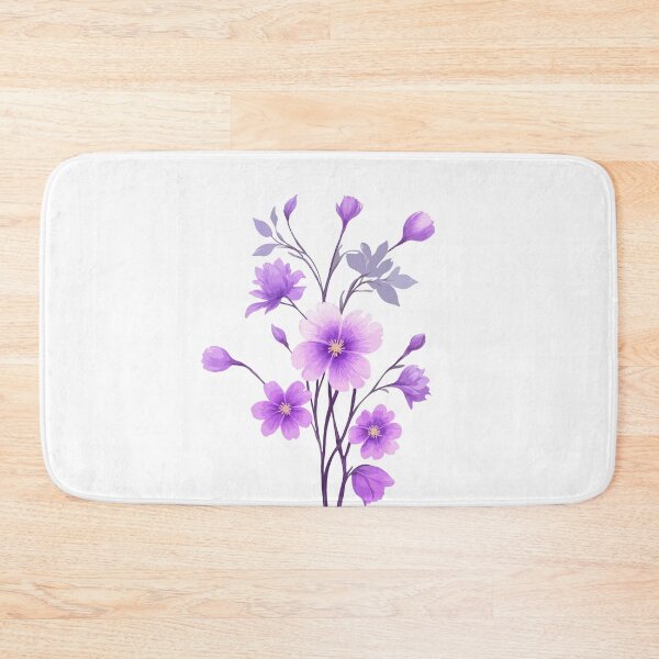 Item preview, Painting Purple Watercolor Cosmos Flowers  designed and sold by ArtCornerStudio.