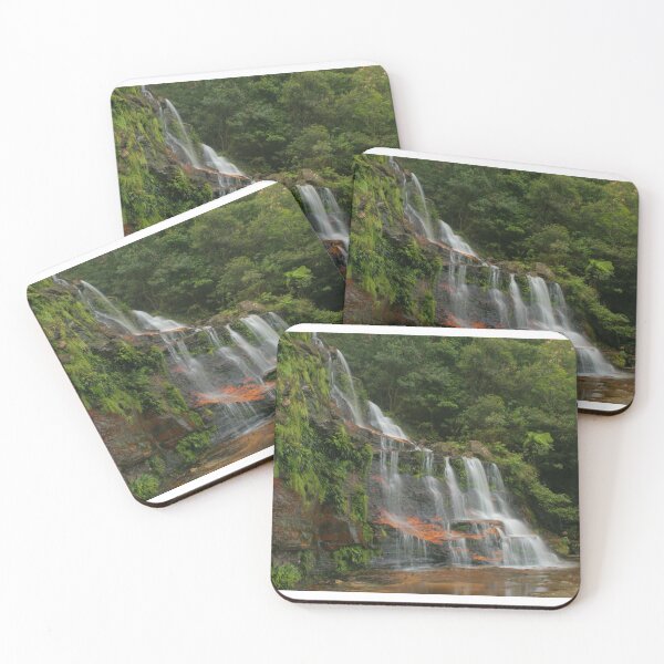 Item preview, Katoomba Falls .. with green & orange designed and sold by Michael Matthews.