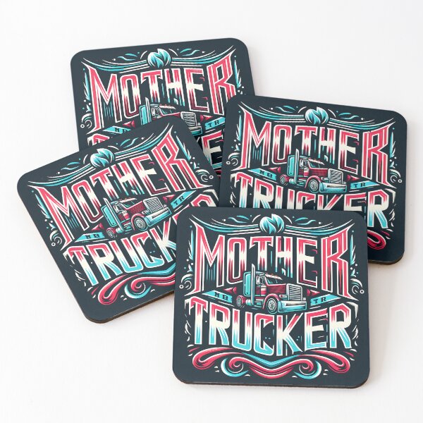 Item preview, mother trucker, typography designed and sold by maxmaj.
