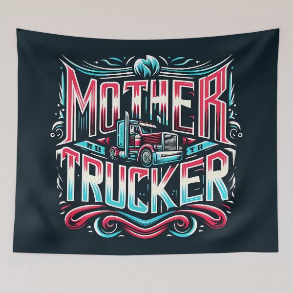 Item preview, mother trucker, typography designed and sold by maxmaj.