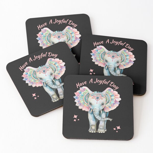 Item preview, Have A Joyful Day Mandala Elephant designed and sold by AlienOccupation.