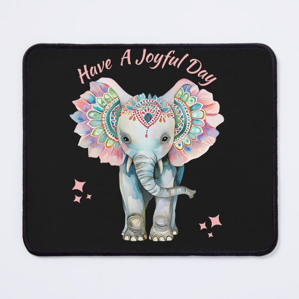 Item preview, Have A Joyful Day Mandala Elephant designed and sold by AlienOccupation.