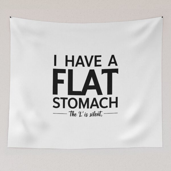 Item preview, Flat Stomach, FunnyFits70, Funny, Humor, Meme, funny quote, sarcasm, diet joke, slogan, pizza humor, dieting, funny apparel, joke shirt, pizza lover, witty caption, humorous tee, lol, graphic,  designed and sold by FunnyFits70.