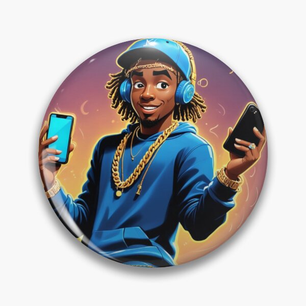 Item preview,  Rapper listens to hip hop music designed and sold by Artbellachi.