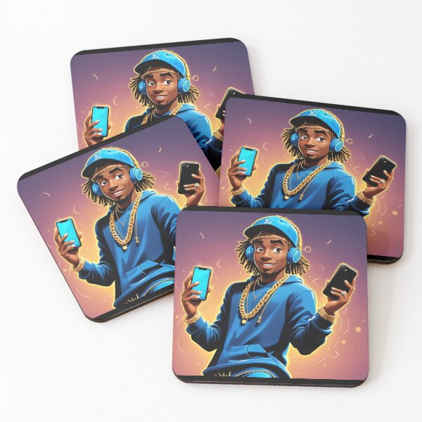 Item preview,  Rapper listens to hip hop music designed and sold by Artbellachi.