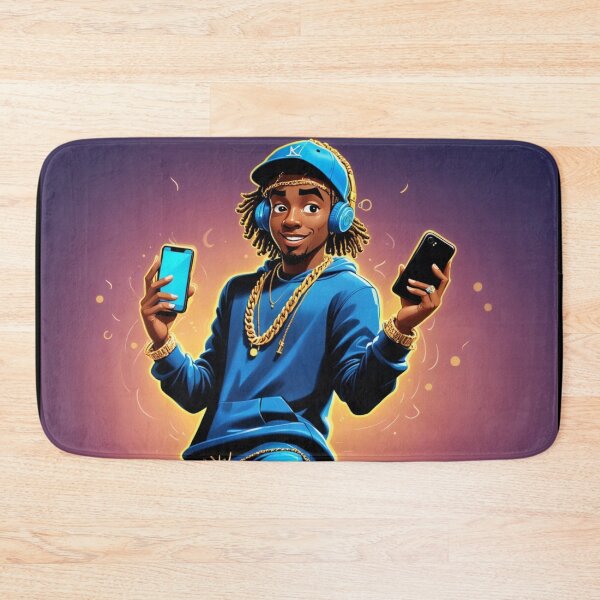 Item preview,  Rapper listens to hip hop music designed and sold by Artbellachi.