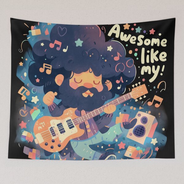 Item preview, Awesome like my paps designed and sold by Nowshin Tasnim.