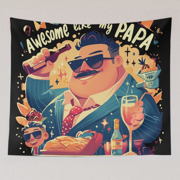 Item preview, Awesome like my paps designed and sold by Nowshin Tasnim.