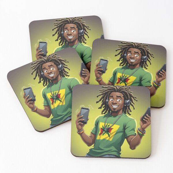 Item preview, Jamaican listens to reggae music designed and sold by Artbellachi.