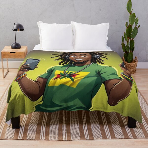 Item preview, Jamaican listens to reggae music designed and sold by Artbellachi.