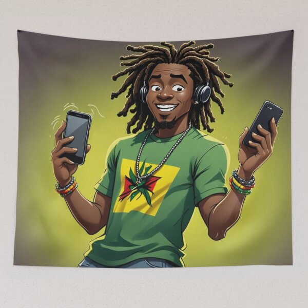 Item preview, Jamaican listens to reggae music designed and sold by Artbellachi.