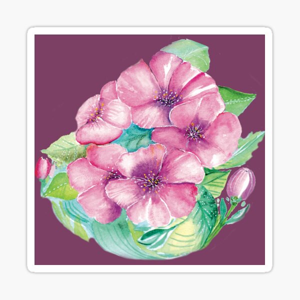 Pattern "Flower Round" Sticker