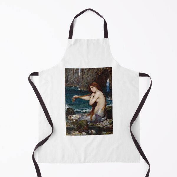 Item preview, A Mermaid Oil Painting by John William Waterhouse, Late 1800s, Antique, Sea Nymph designed and sold by juiceboxvintage.