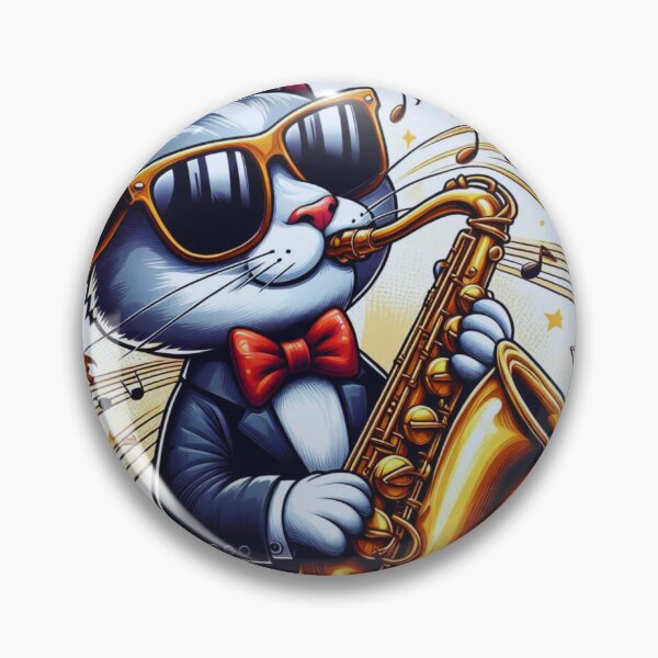 Item preview, Gato de jazz designed and sold by Em Phics.