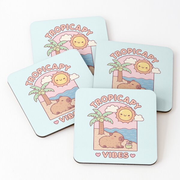 Item preview, Lindo carpincho escalofriante en la playa Tropicapy Vibes Pun designed and sold by rustydoodle.