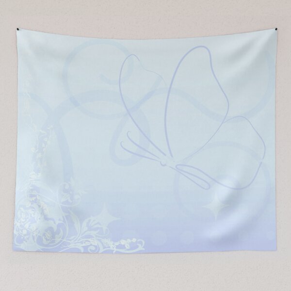 Item preview, light blue butterfly abstract frutiger metro pattern designed and sold by meuliasshop.