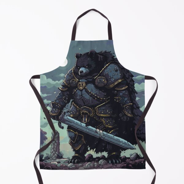 Item preview, Black Bear Pixel Knight designed and sold by Kaos-Bit.