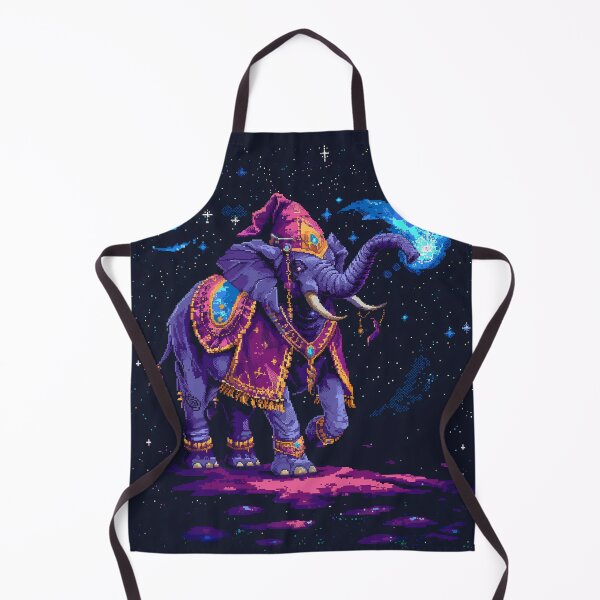 Item preview, Cosmic Elephant Wizard Pixel Art designed and sold by Kaos-Bit.