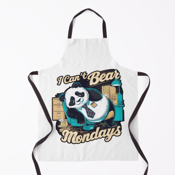 Item preview, ''I Can't Bear Mondays'' Funny Office Dad Kawaii Panda T-Shirt designed and sold by Witty Shirts.