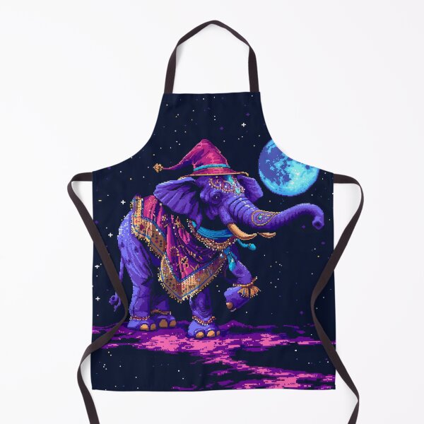 Item preview, Space Elephant Wizard Pixel Art designed and sold by Kaos-Bit.