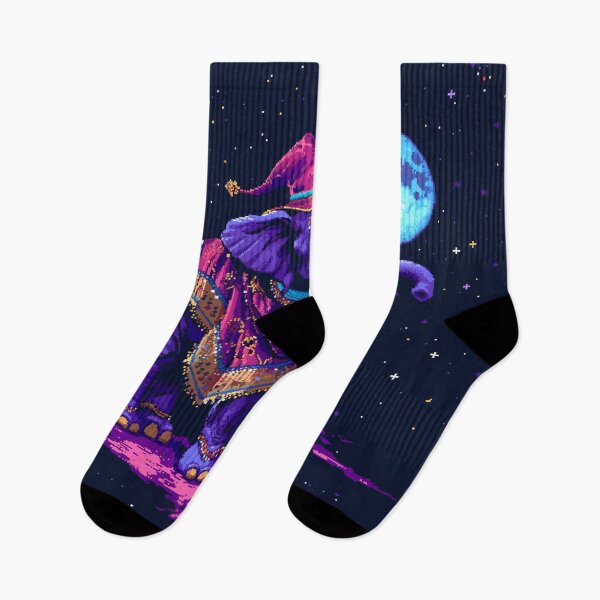 Item preview, Space Elephant Wizard Pixel Art designed and sold by Kaos-Bit.