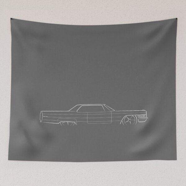 Item preview, 1965 Cadillac Coupe Deville - profile stencil, white designed and sold by mal-photography.