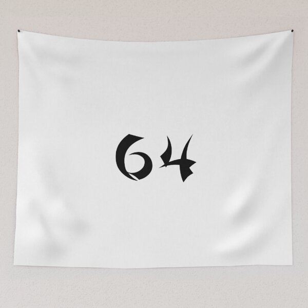 Item preview, 64, sixty-four, black, shangai designed and sold by Numbers-Art.