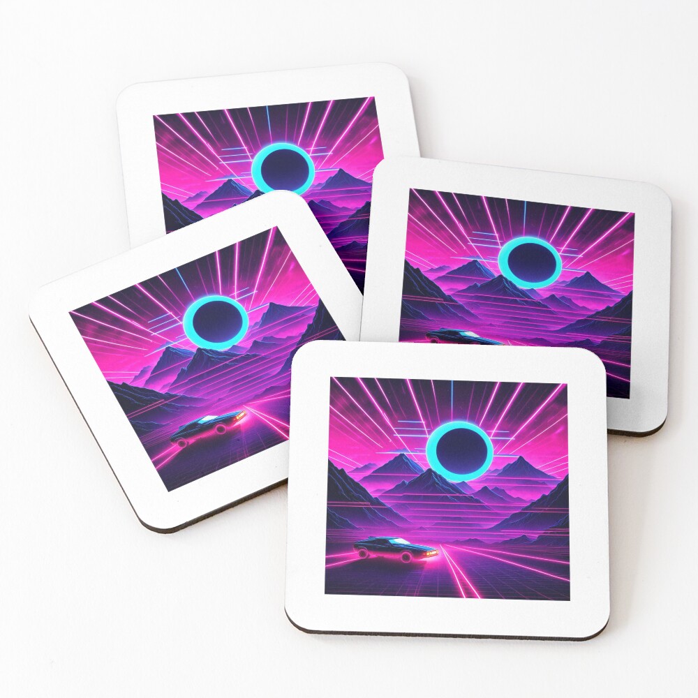 Item preview, Coasters (Set of 4) designed and sold by RetroThreadedTs.