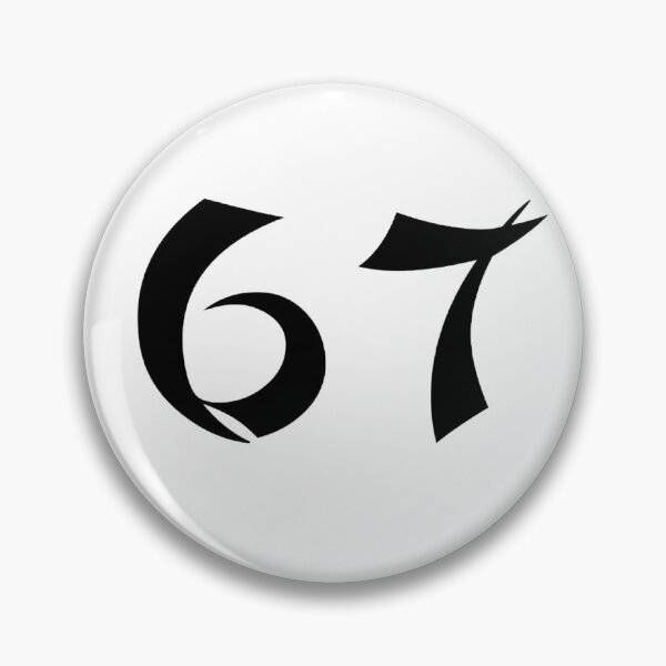 Item preview, 67, sixty-seven, black, shangai designed and sold by Numbers-Art.