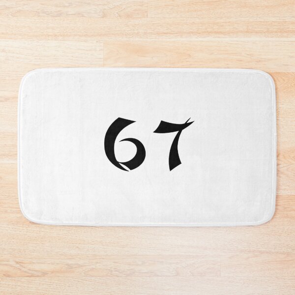 Item preview, 67, sixty-seven, black, shangai designed and sold by Numbers-Art.