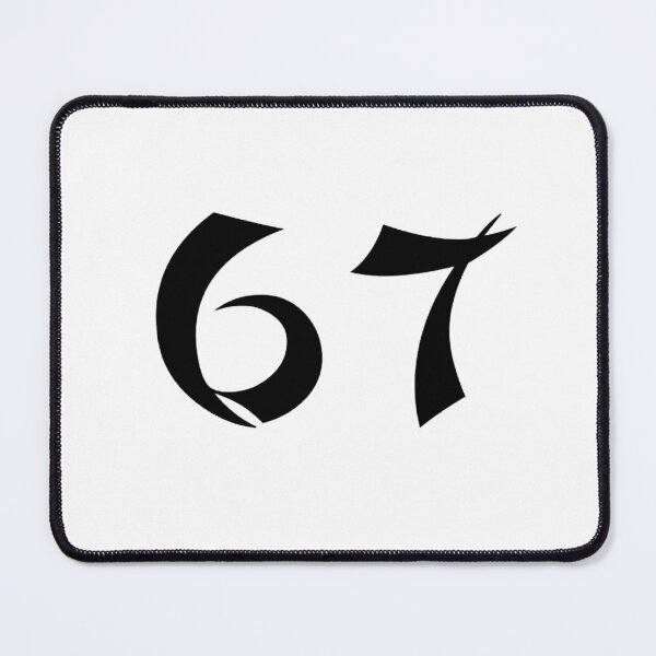 Item preview, 67, sixty-seven, black, shangai designed and sold by Numbers-Art.
