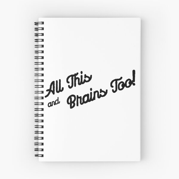 Item preview, All This and Brains Too! in Black designed and sold by MayaInStem.